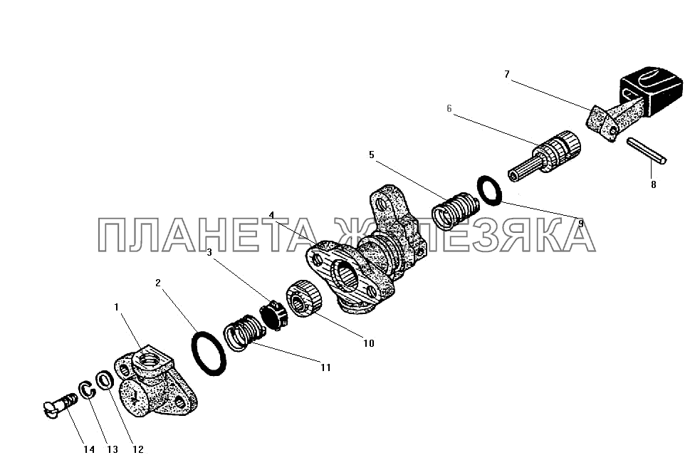 Кран пневмоуправления УРАЛ-4320-31