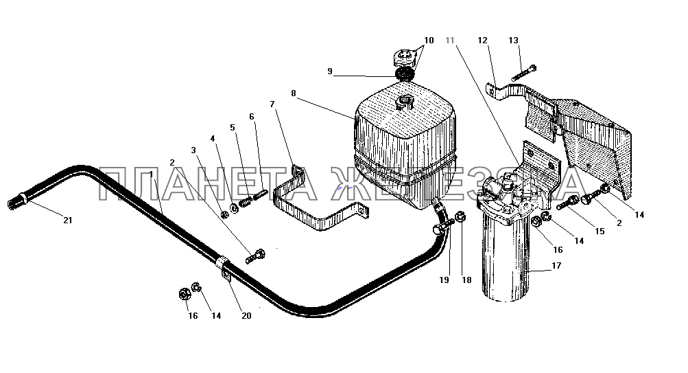 Расширительный бачок УРАЛ-4320-31