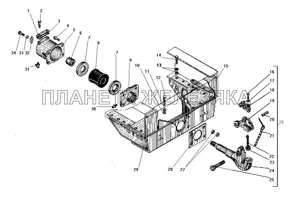 Буксирный прибор УРАЛ-4320-31