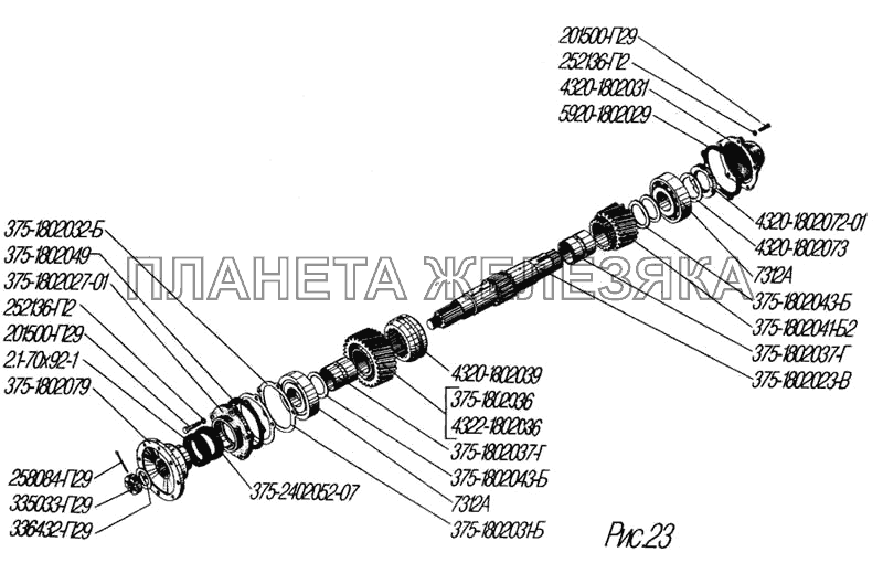 Каталожные номера урал 4320