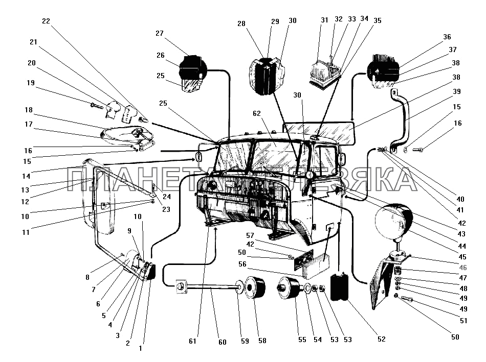 Кабина в сборе УРАЛ-43203-10