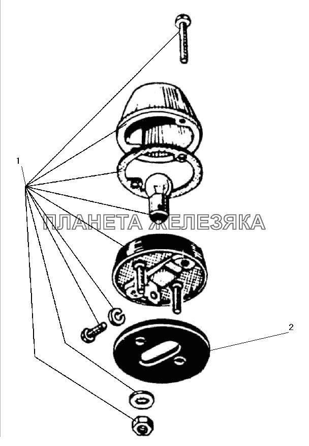 Фонарь знака автопоезда УРАЛ-43203-10