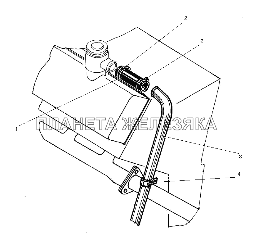 Вентиляция картера УРАЛ-43203-10