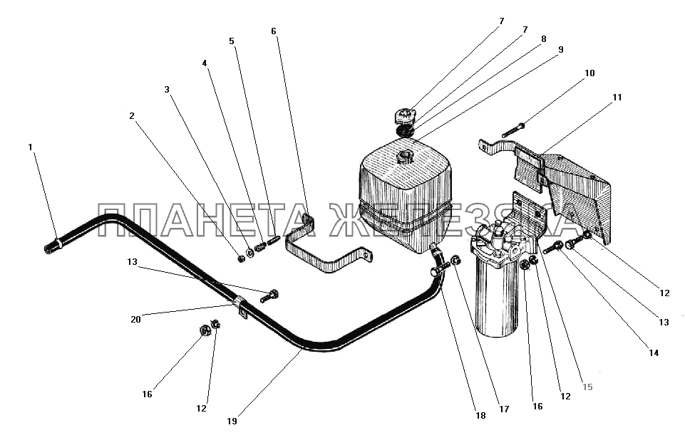 Расширительный бачок УРАЛ-43203-10