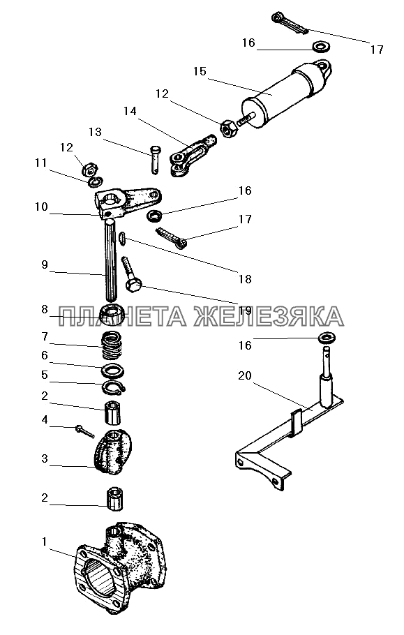 Вспомогательный тормоз УРАЛ-4320-41