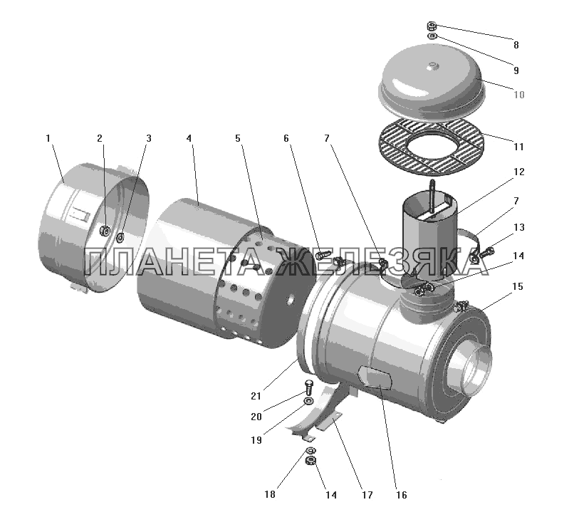 Фильтр воздушный УРАЛ-4320-41