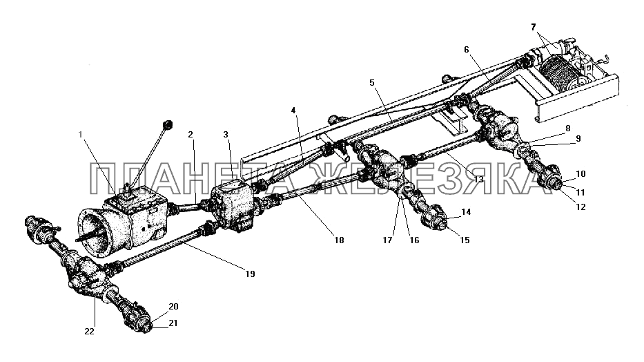 Карданная передача УРАЛ-4320-41