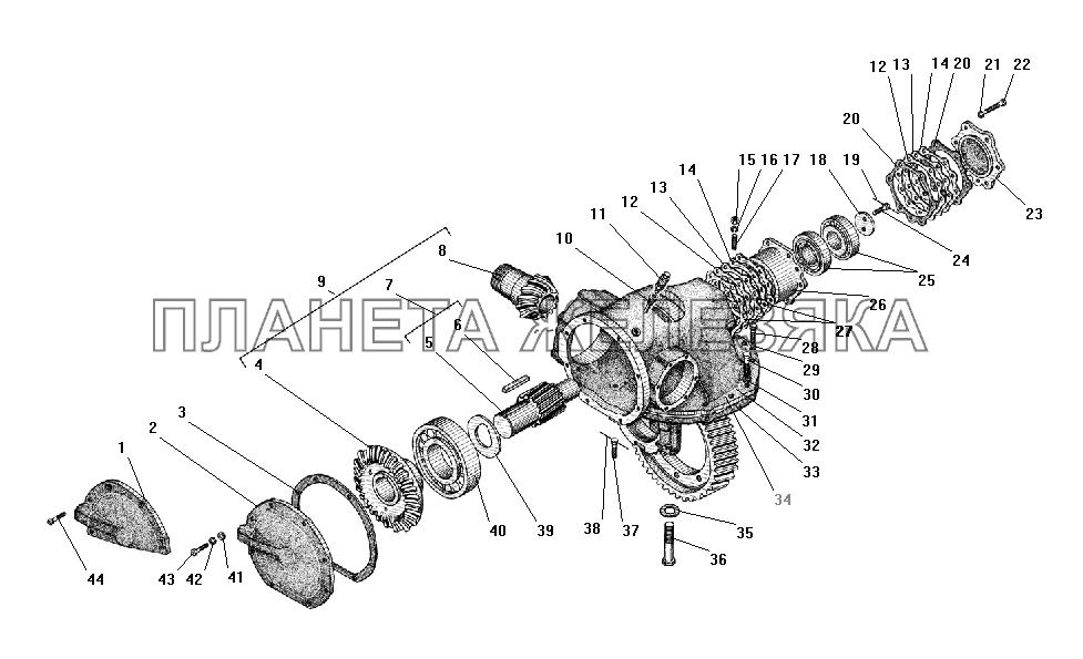 Редуктор главной передачи УРАЛ-4320-41