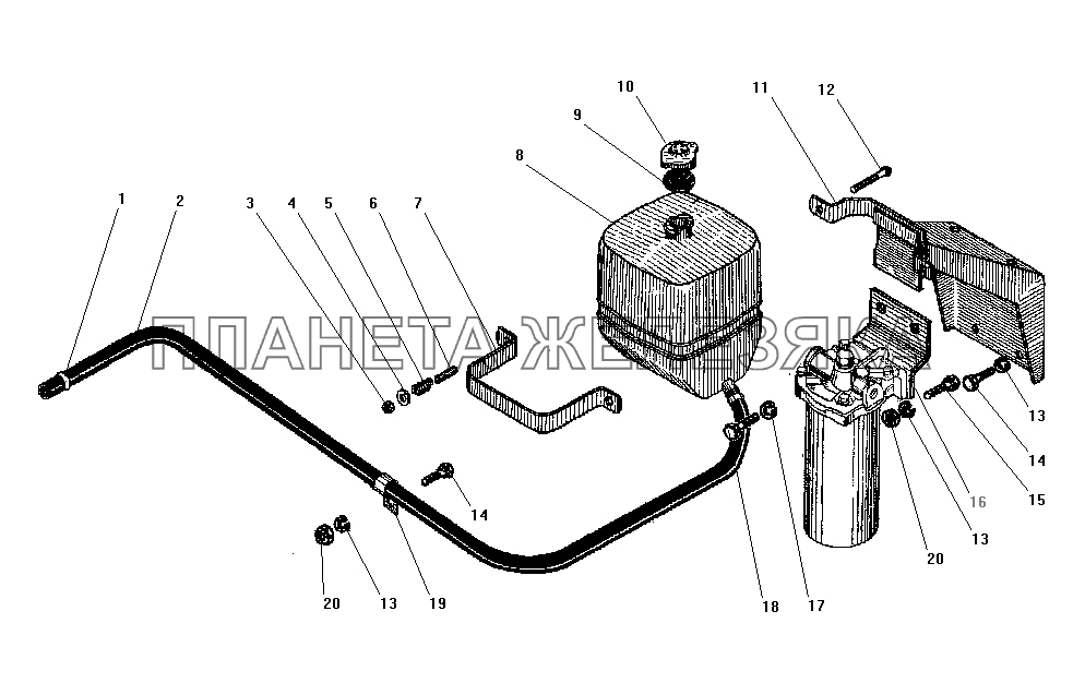 Расширительный бачок УРАЛ-43206-41