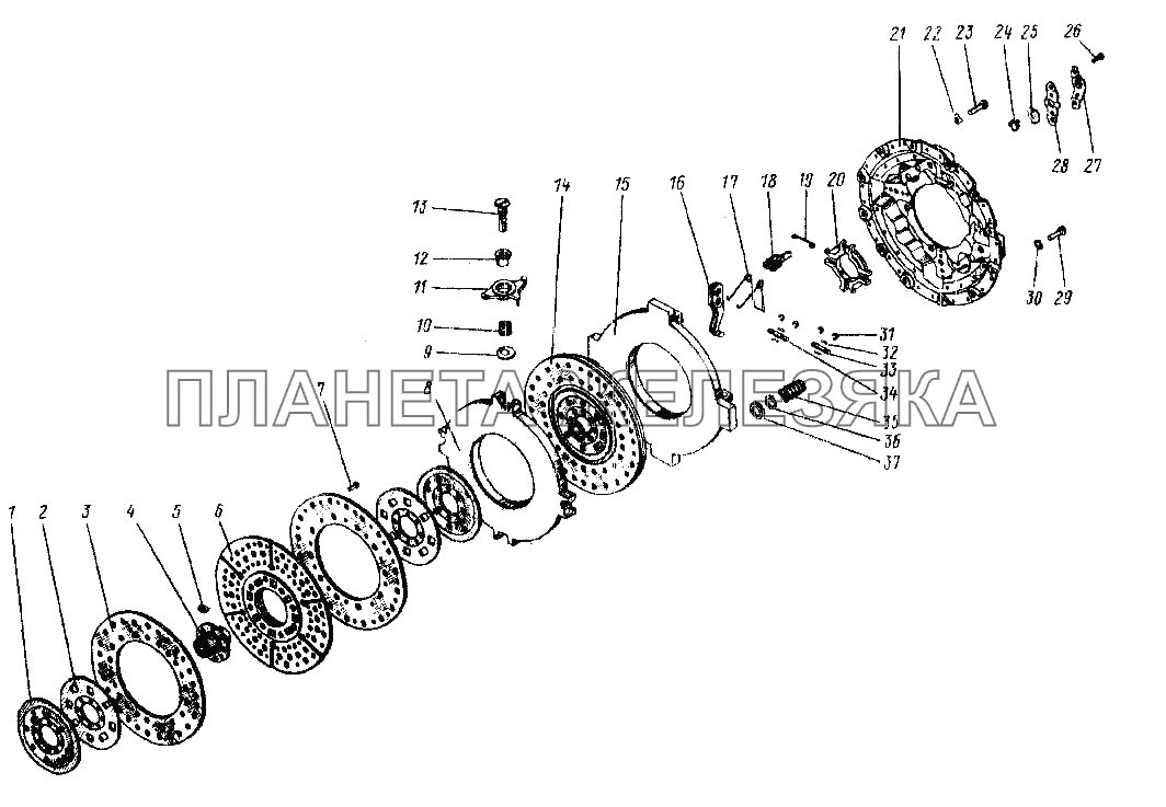 Сцепление УРАЛ-4320