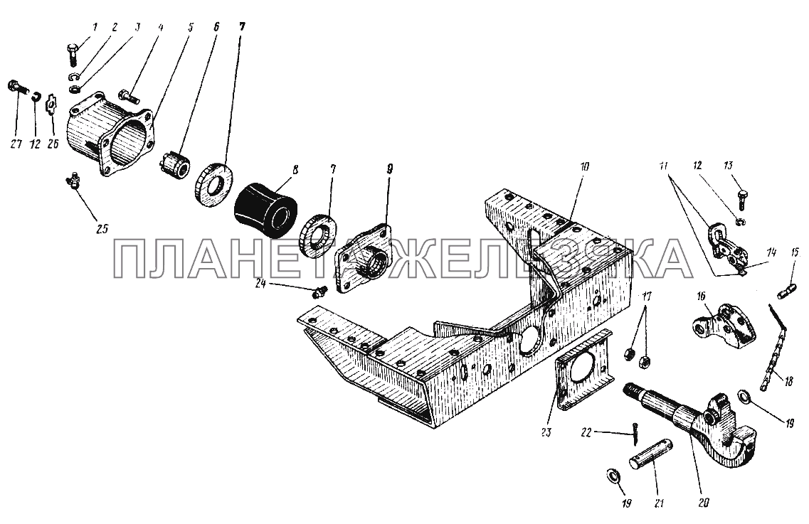 Прибор буксирный автомобиля Урал-4320 УРАЛ-4420