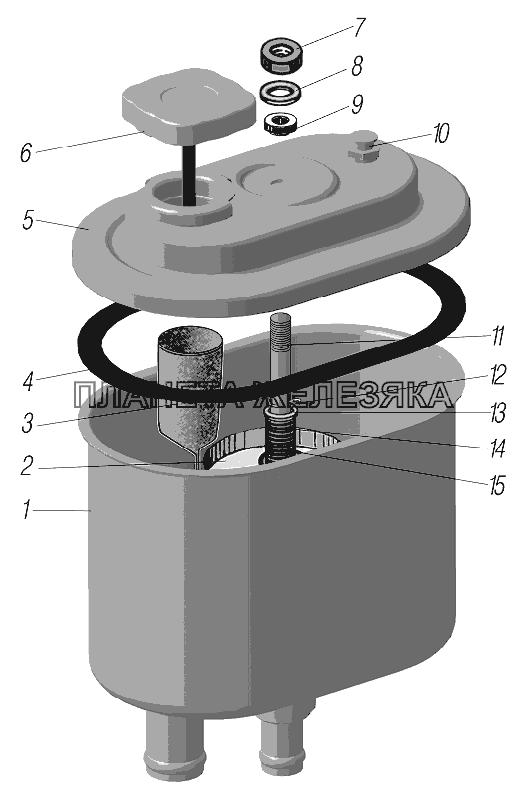 Масляный бак УРАЛ-44202-3511-80