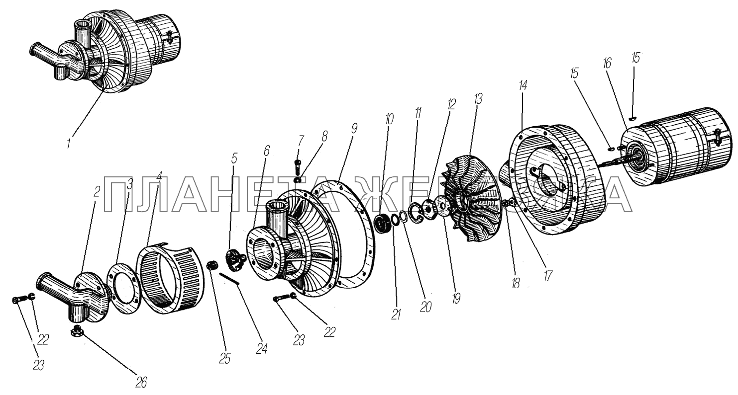 Насос урал 4320