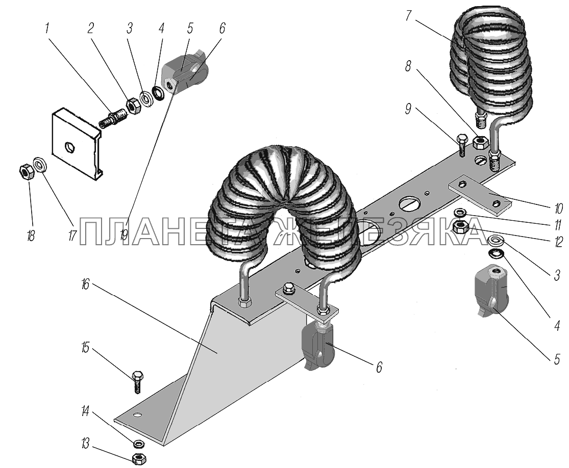 Установка соединительных головок УРАЛ-4320-0971-58