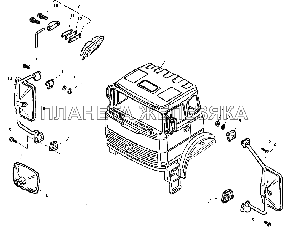 Кабина в сборе УРАЛ-532301