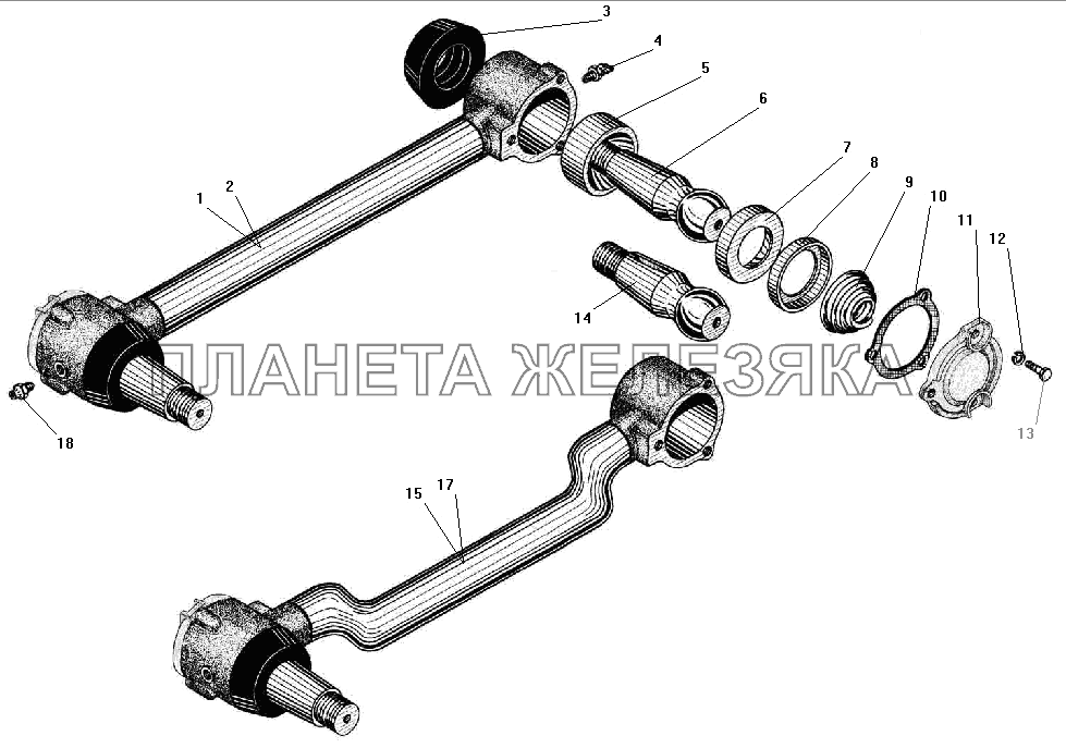 Реактивная штанга УРАЛ-532301