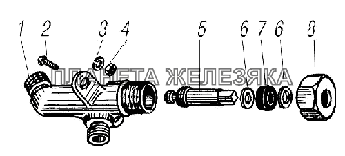 Кран колесный УРАЛ-55571-1121-70