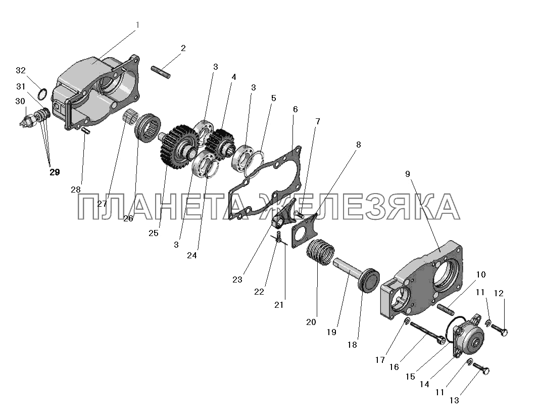 Коробка отбора мощности УРАЛ-63685