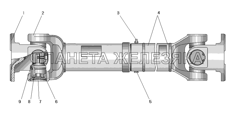 Вал карданный заднего моста УРАЛ-63685