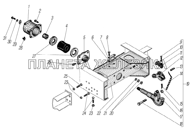 Буксирный прибор УРАЛ-6370-1151