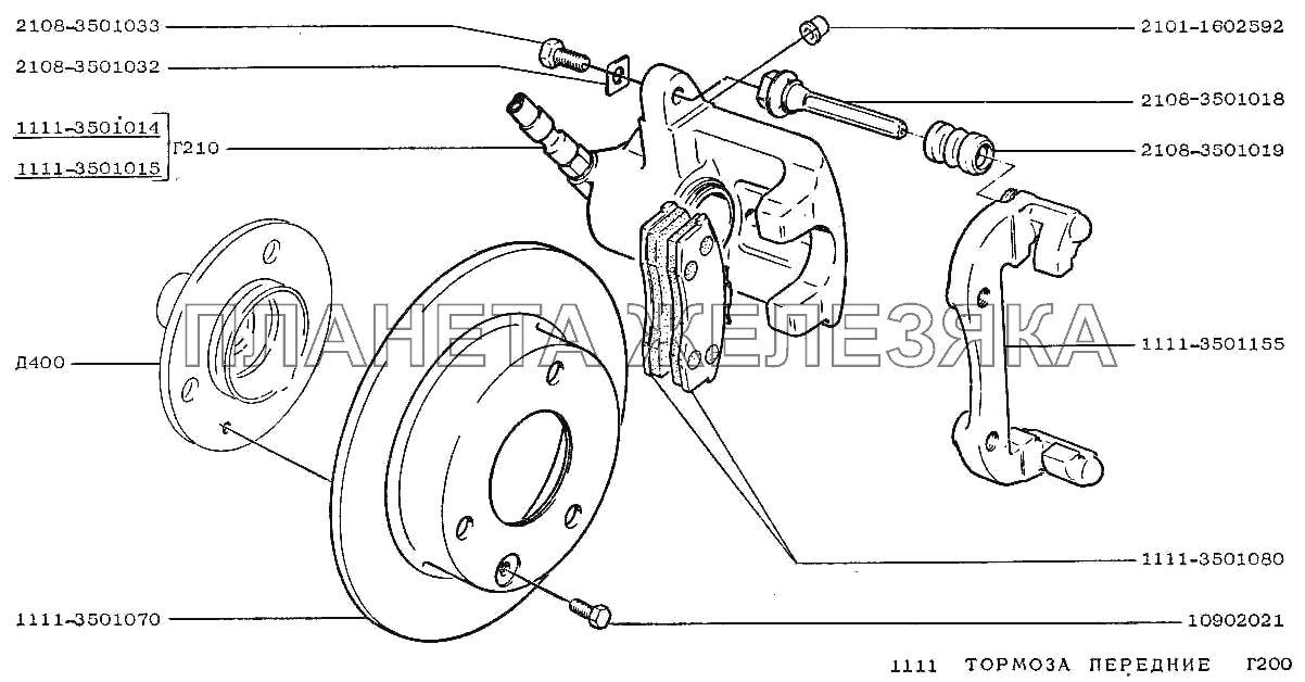 Передние тормоза 2101 схема - 90 фото