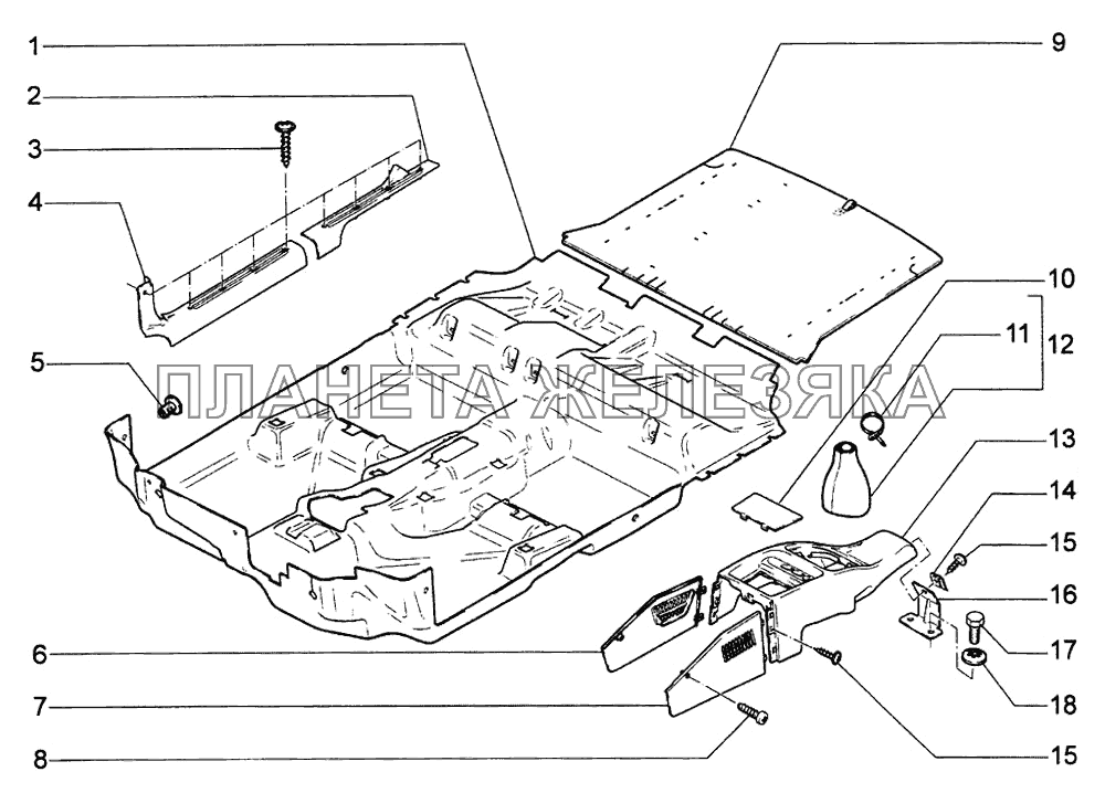 Коврики ВАЗ-1118 