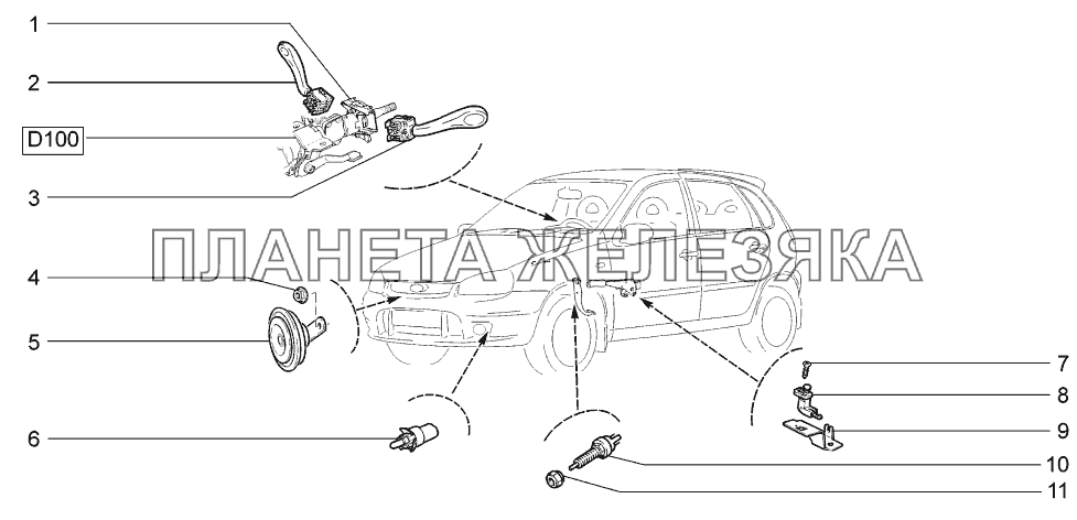 Сигналы LADA-1119 Sport