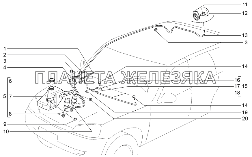 Омыватели LADA-1119 Sport