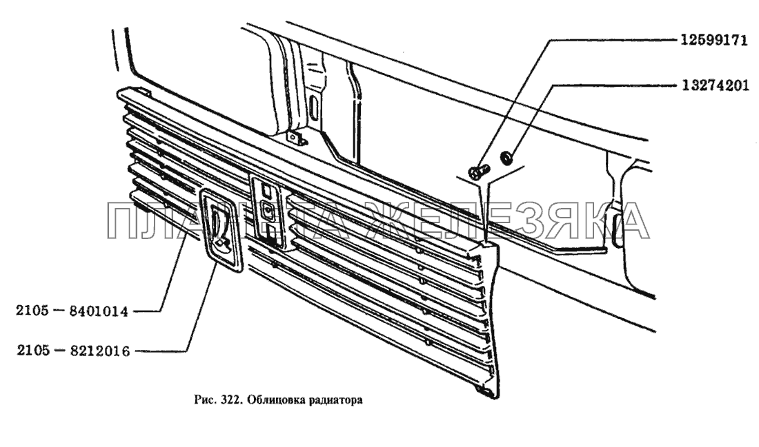 Облицовка радиатора ВАЗ-2105