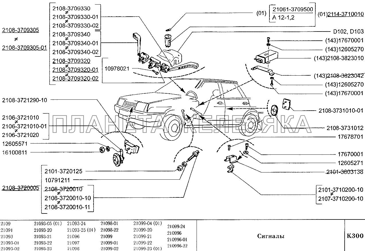 Сигнал ваз 2110