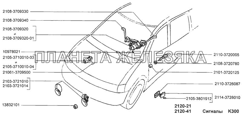 Сигналы ВАЗ-2120 