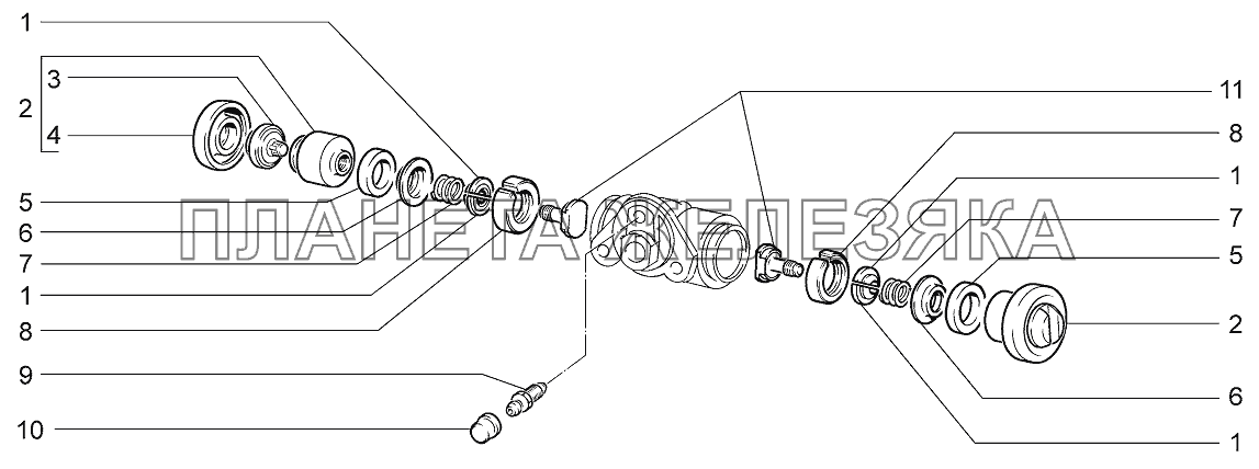 Цилиндр колесный заднего тормоза LADA 4x4 M