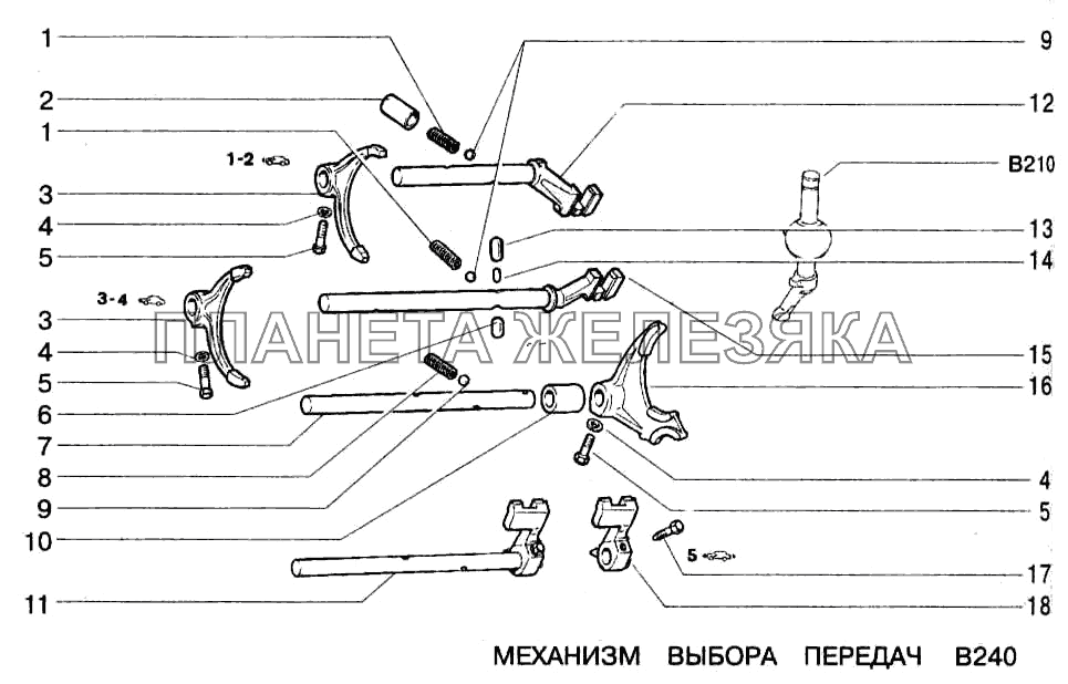 Рычаг кпп ваз 2106 схема