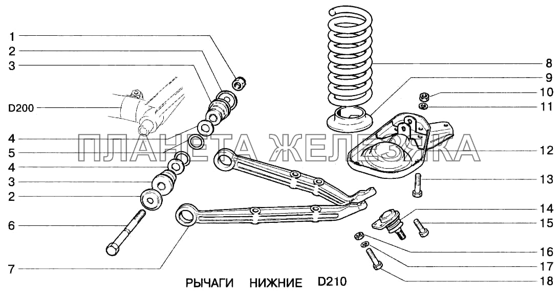 Рычаги нижние ВАЗ-2123