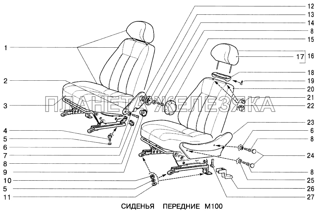 Сиденья передние ВАЗ-2123