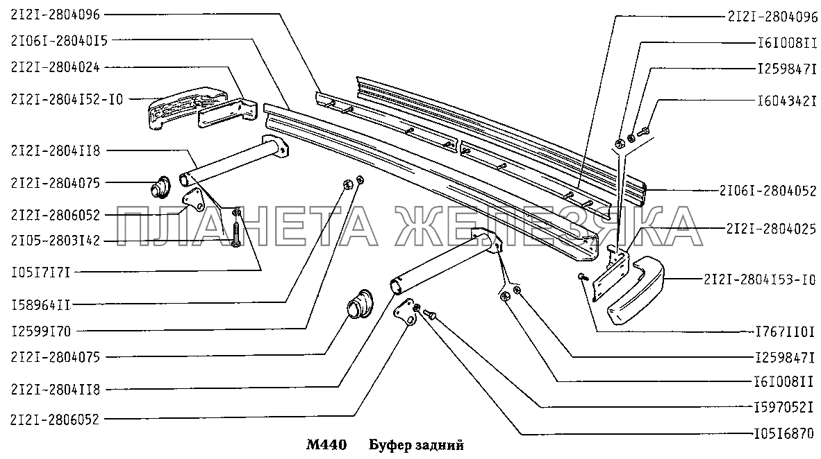 Буфер задний ВАЗ-2131