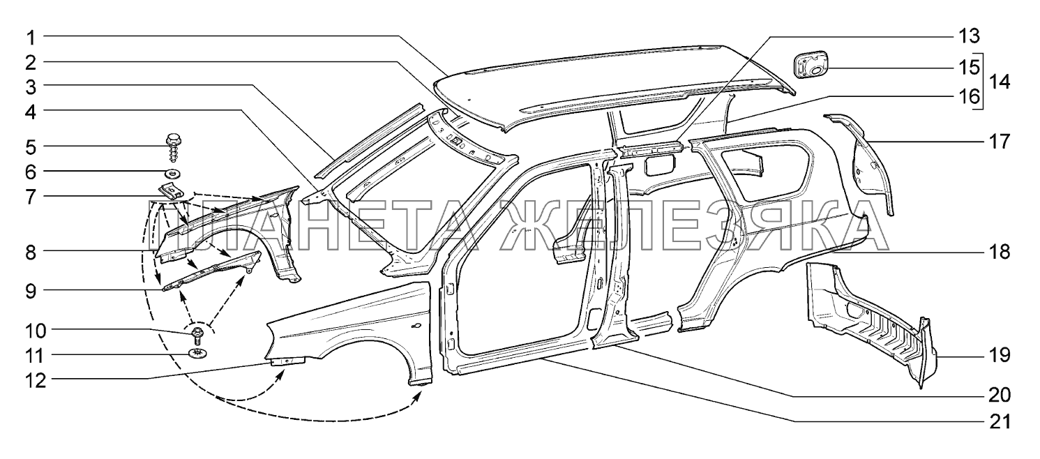 Кузовное Железо Ваз Приора Оригинал Купить