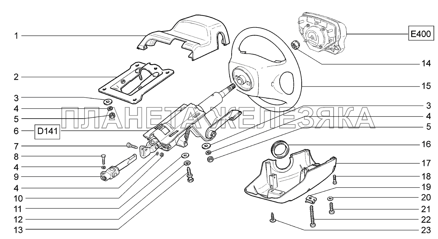 Колонка рулевая ВАЗ-2170 