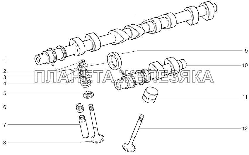 Механизм газораспределительный LADA Priora Coupe