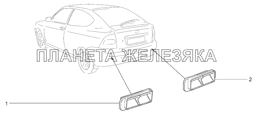 Дефлекторы вытяжной вентиляции LADA Priora Coupe