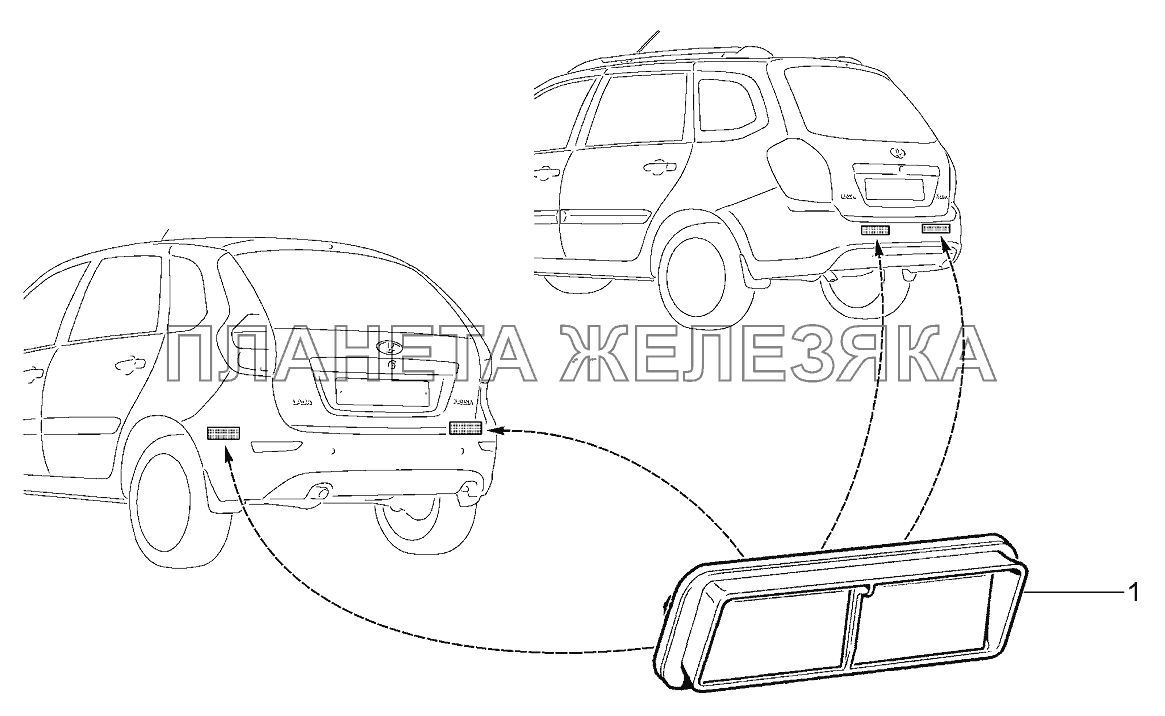 Дефлекторы вытяжной вентиляции Lada Kalina 2192, 2194