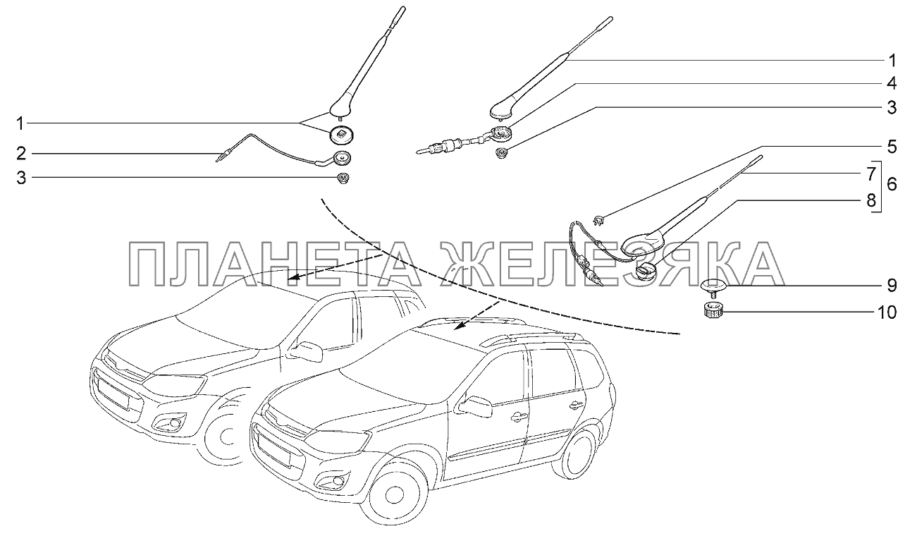 Антенны Lada Kalina 2192, 2194