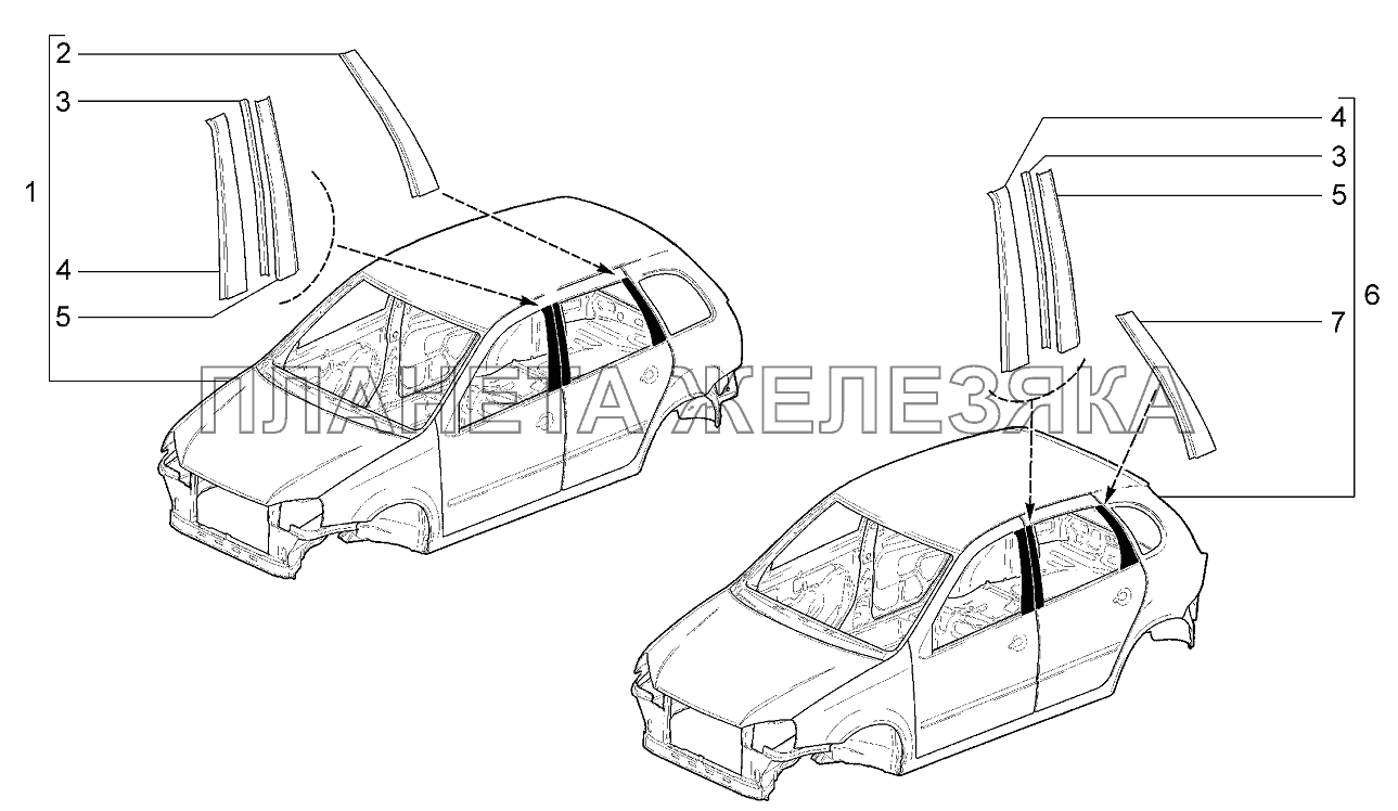 Кузов Lada Kalina 2192, 2194