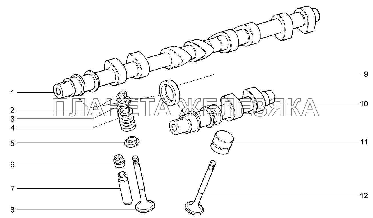 Механизм газораспределительный Lada Kalina 2192, 2194