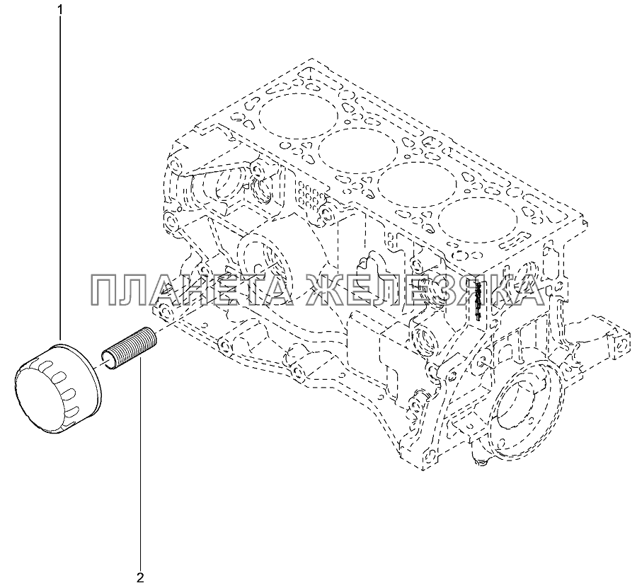 Фильтр очистки масла Лада Ларгус 4601