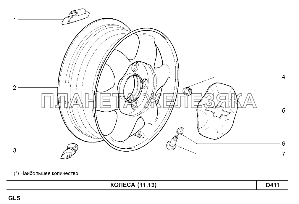 Колеса (11,13) Шевроле Нива-1,7
