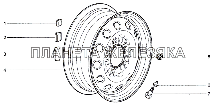 Колеса (L, LC) Chevrolet Niva 1.7