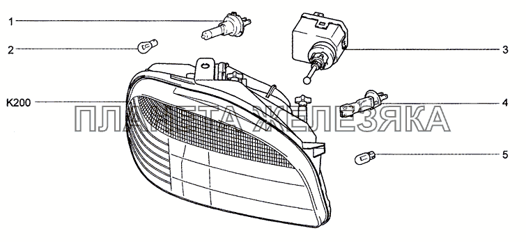 Блок-фара Chevrolet Niva 1.7