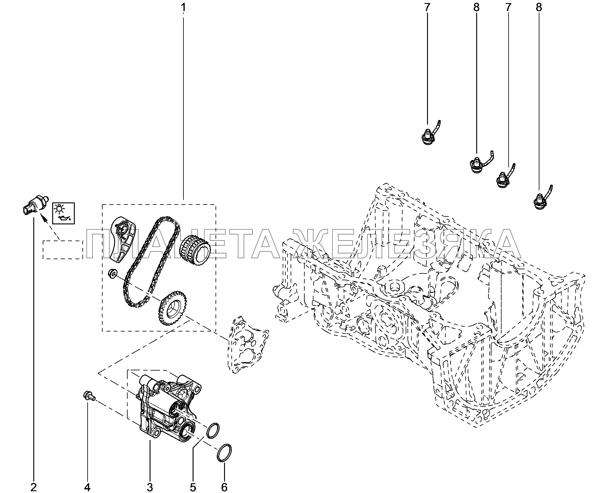 107110. Масляный насос Lada Xray