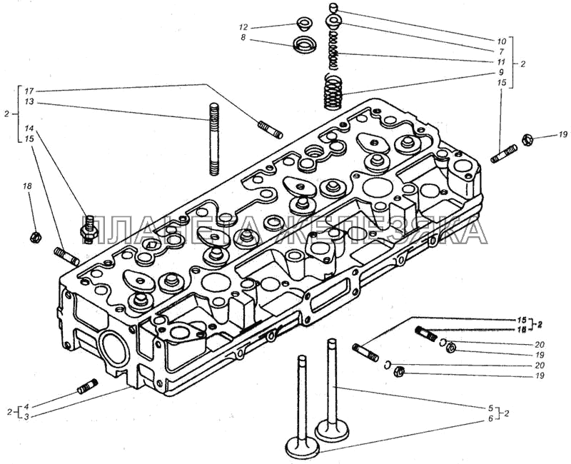 Головка цилиндров ДТ-75В, ДТ-75БВ, ДТ75Н